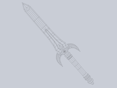Fantasy dagger 3D Model