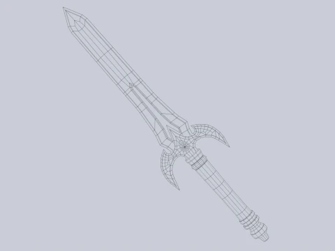 Fantasy dagger 3D Model