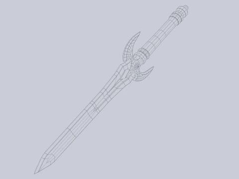Fantasy dagger 3D Model