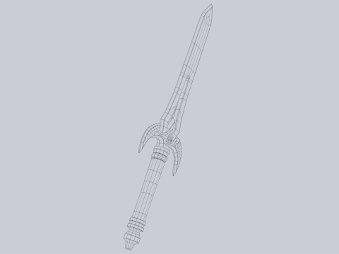 Fantasy dagger 3D Model