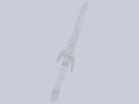 Fantasy dagger 3D Model