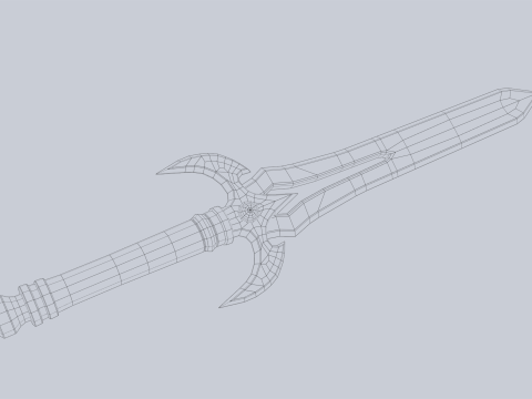 Fantasy dagger 3D Model