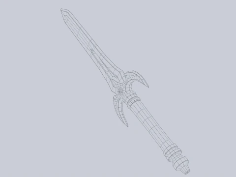 Fantasy dagger 3D Model