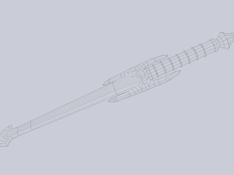 Fantasy dagger 3D Model