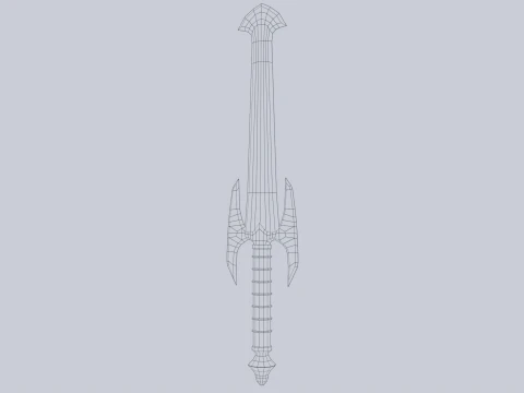 Fantasy dagger 3D Model