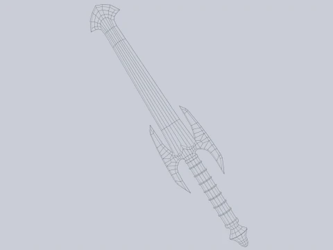 Fantasy dagger 3D Model