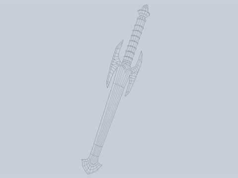 Fantasy dagger 3D Модель