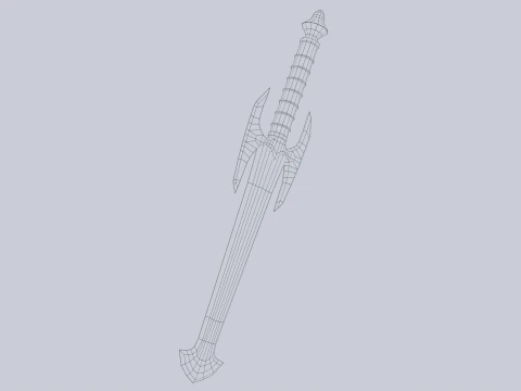 Fantasy dagger 3D Model