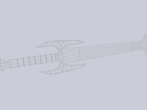Fantasy dagger 3D Model
