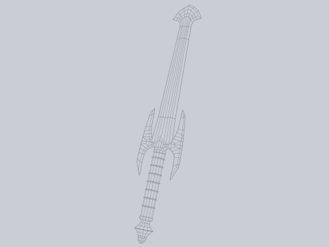 Fantasy dagger 3D Модель