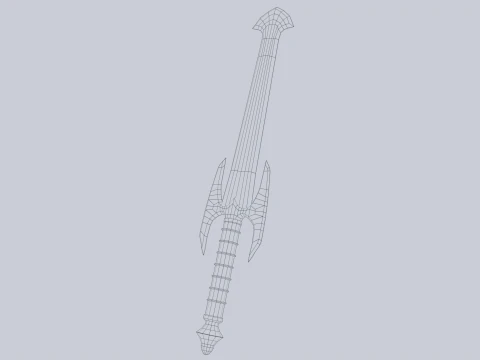 Fantasy dagger 3D Model