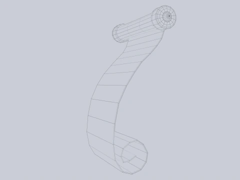 Gulir fantasi Model 3D