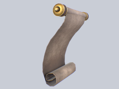 Fantasy scroll 3Dモデル