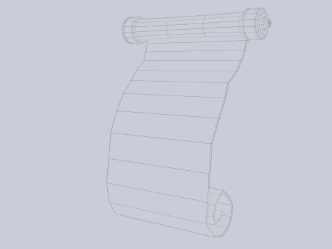 Gulir fantasi Model 3D