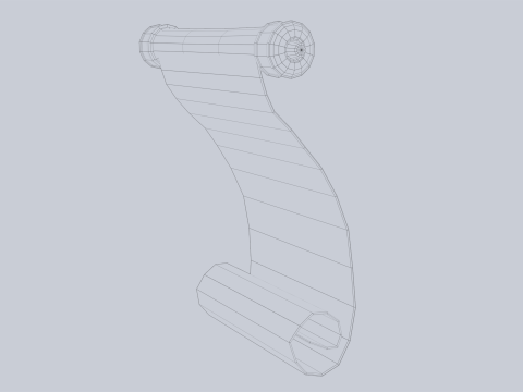 Fantasy scroll 3Dモデル
