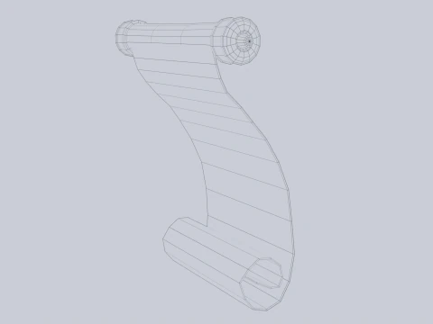 Gulir fantasi Model 3D