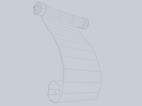 Fantasy scroll 3Dモデル