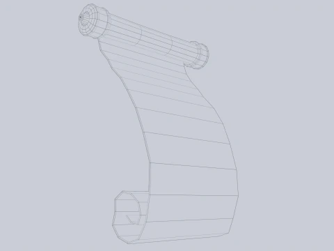 Gulir fantasi Model 3D