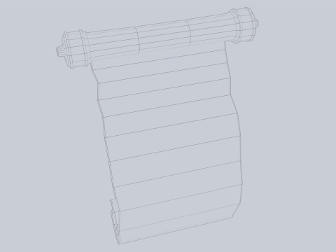 Fantasy scroll 3Dモデル