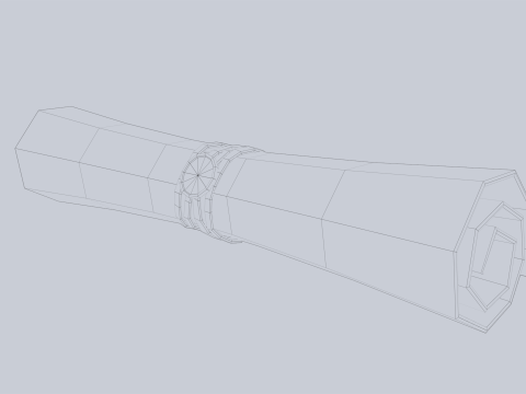 Fantasy scroll 3D Модель