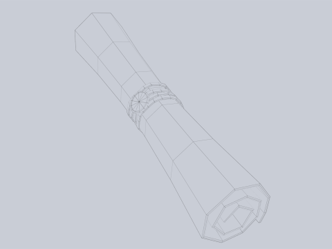 Fantasy scroll 3D Модель