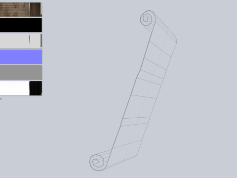 Fantasy scroll 3Dモデル