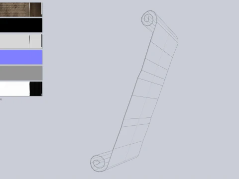 Fantasy scroll 3D Model
