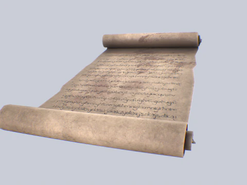 Fantasy scroll 3D Model