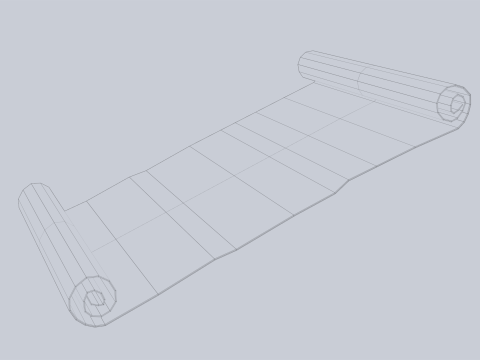 Fantasy scroll 3Dモデル