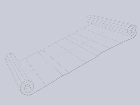 Fantasy scroll 3D Model