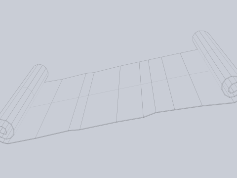 Fantasy scroll 3Dモデル