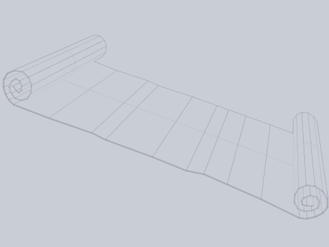 Fantasy scroll 3Dモデル