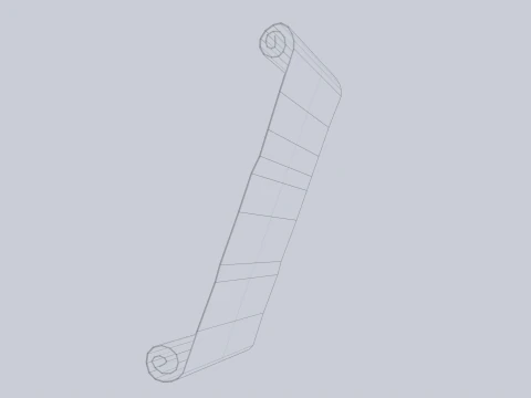Fantasy scroll 3D Model