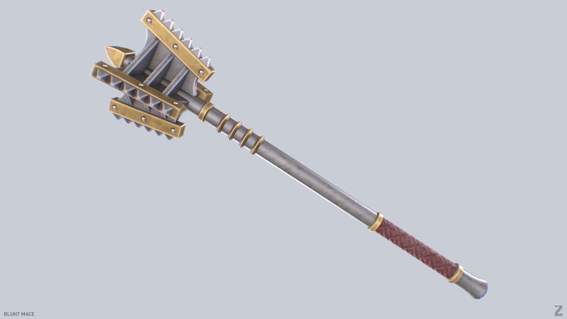 Blunt mace Modelo 3D .c4d .max .obj .3ds .fbx .stl .blend 
