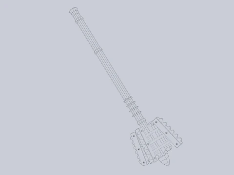 Gada tumpul Model 3D