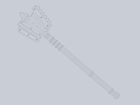 Blunt mace Modelo 3D