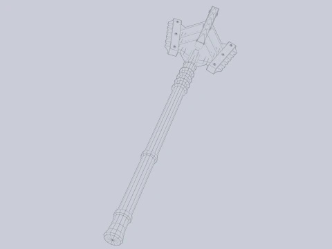 Gada tumpul Model 3D