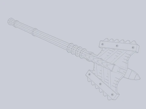 Gada tumpul Model 3D