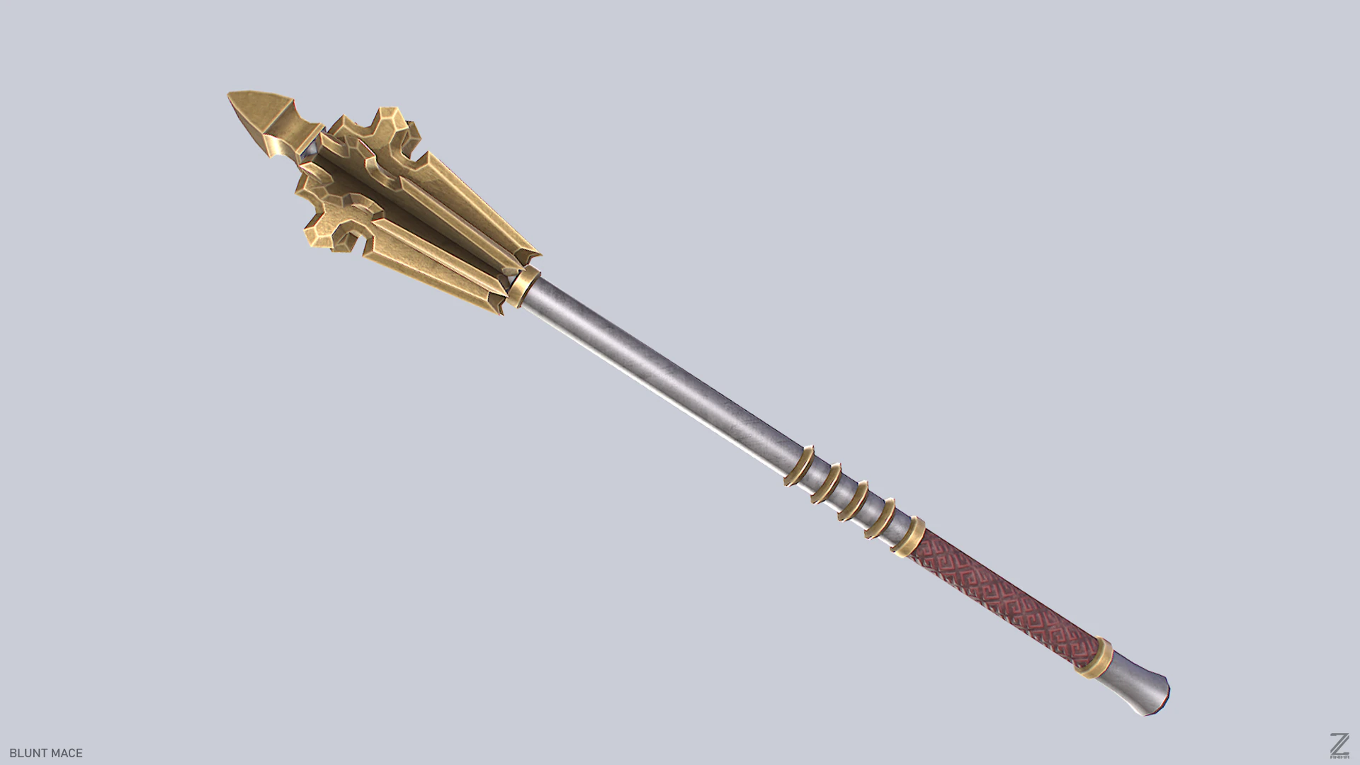 Blunt mace 3D Model .c4d .max .obj .3ds .fbx .stl .blend
