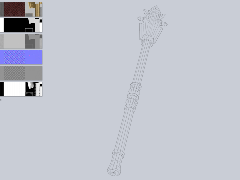 Blunt mace 3D Modell