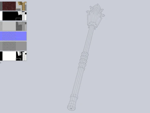 Blunt mace 3D Model
