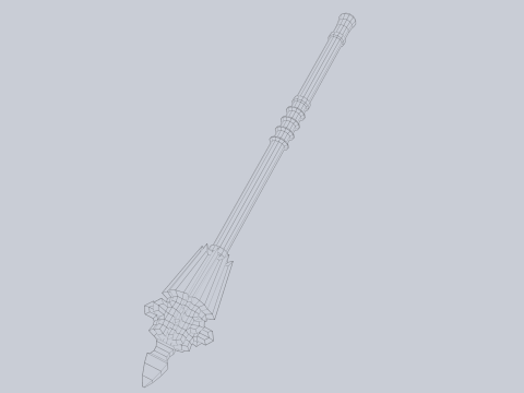 Blunt mace 3D Modell