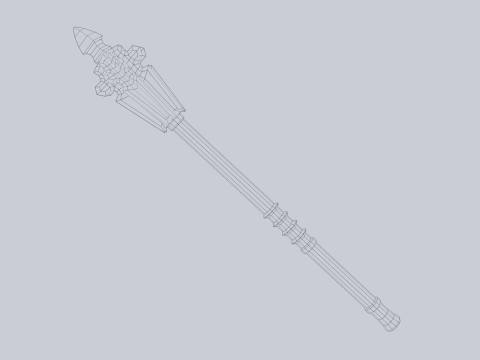 Blunt mace 3D Modell