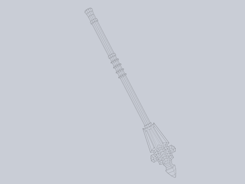 Blunt mace 3D Modell