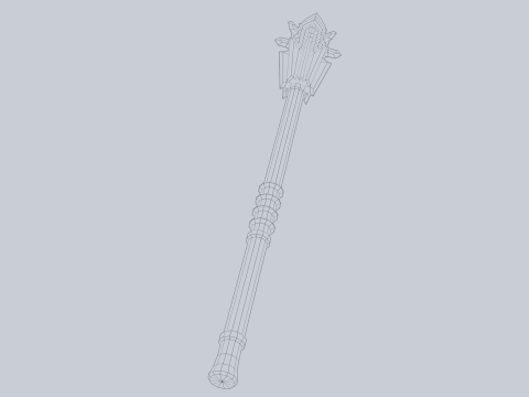 Blunt mace 3D Modell
