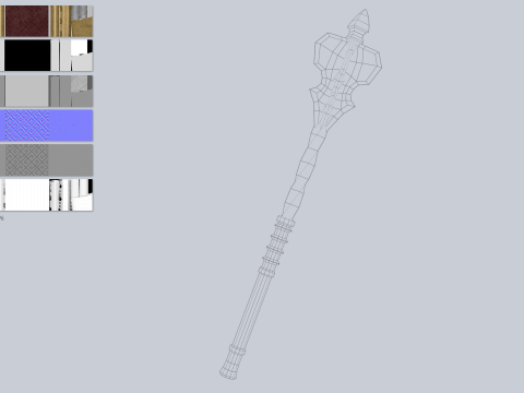 Blunt mace 3D Model