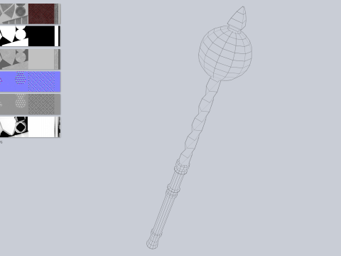 Blunt mace 3D Model