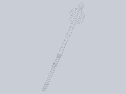 Blunt mace 3D Model
