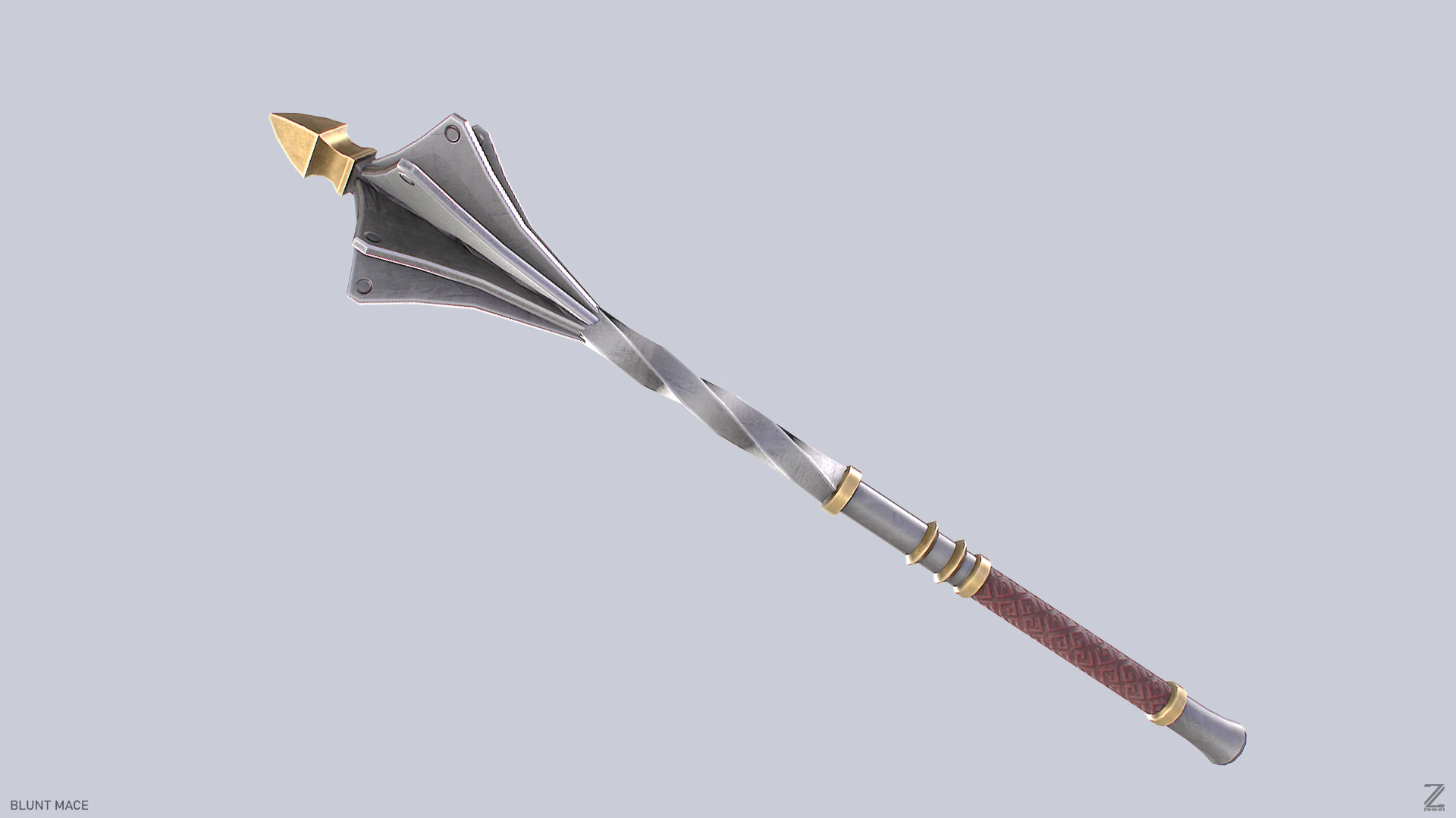 Blunt mace 3D Model .c4d .max .obj .3ds .fbx .stl .blend 