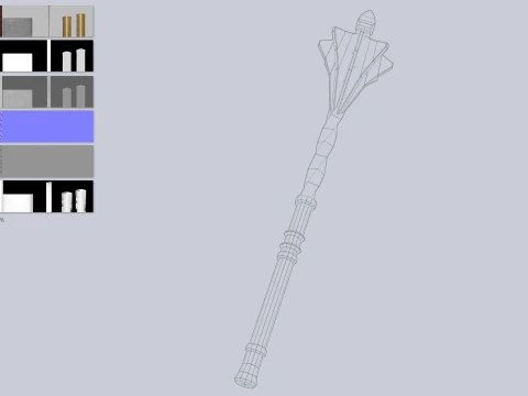 Blunt mace 3D Model